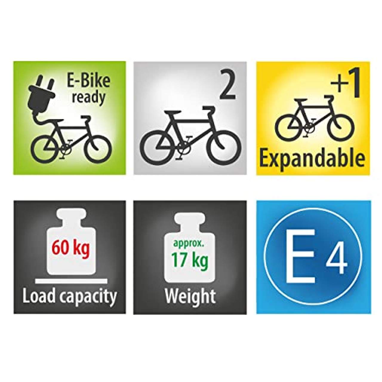 EUFAB Fahrradträger Jake für E-Bikes geeignet