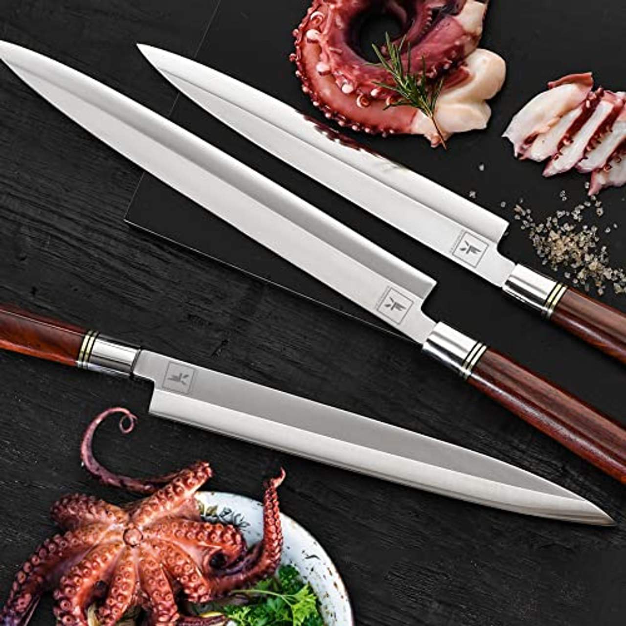KEMP&ECKE Yanagiba "Weide" Sashimi Sushi Messer 24 cm Klinge