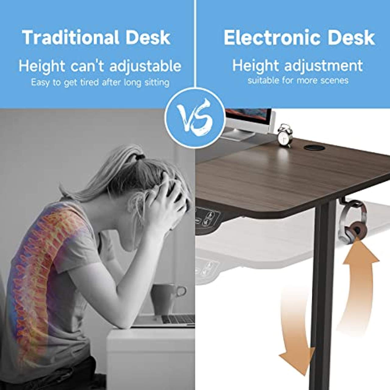 Dripex Höhenverstellbarer Schreibtisch