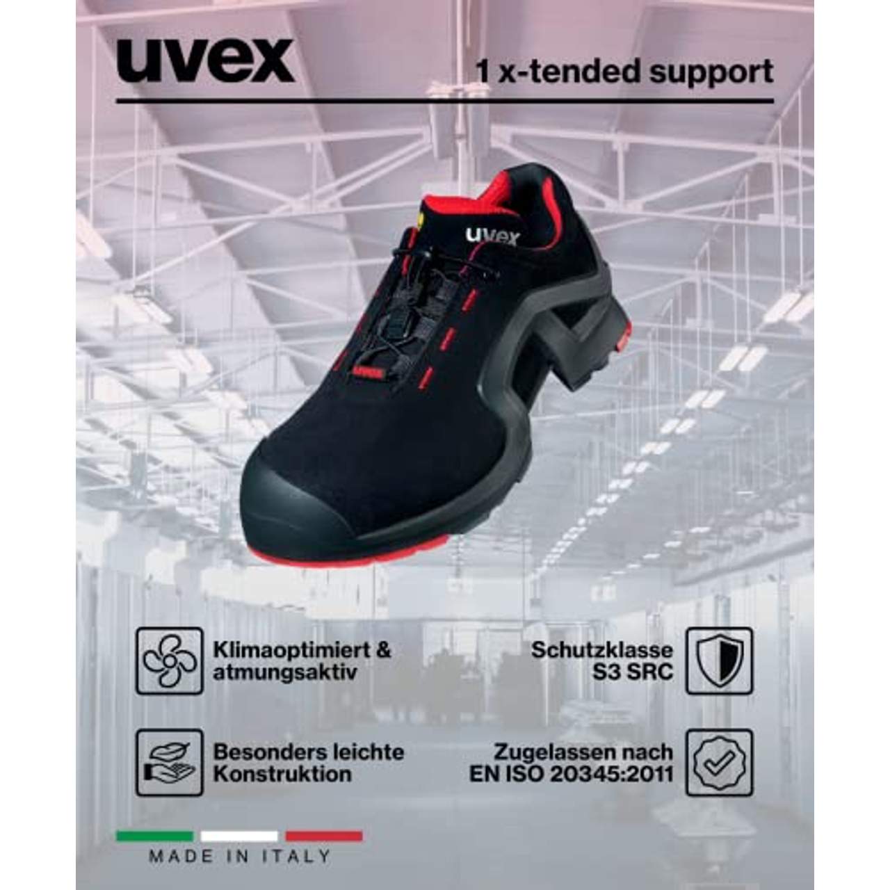 Uvex 1 Extended Support Arbeitsschuhe  S3 SRC ESD