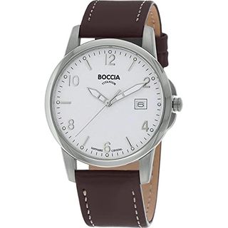 Boccia Herren-Armbanduhr Mit Lederarmband Sport 604-01