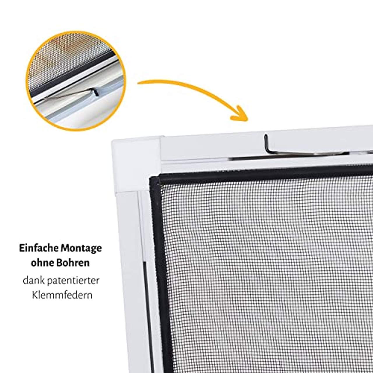 empasa Insektenschutz Fliegengitter Fenster Alurahmen Basic