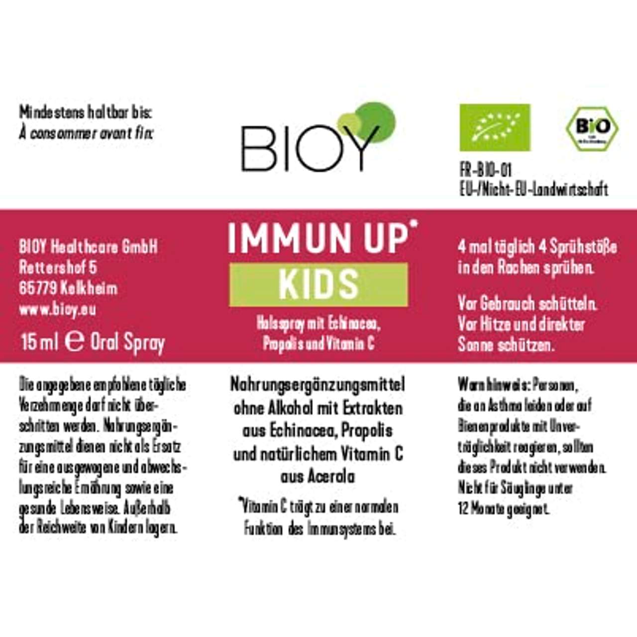 Bioy Immun up Kids Halsspray