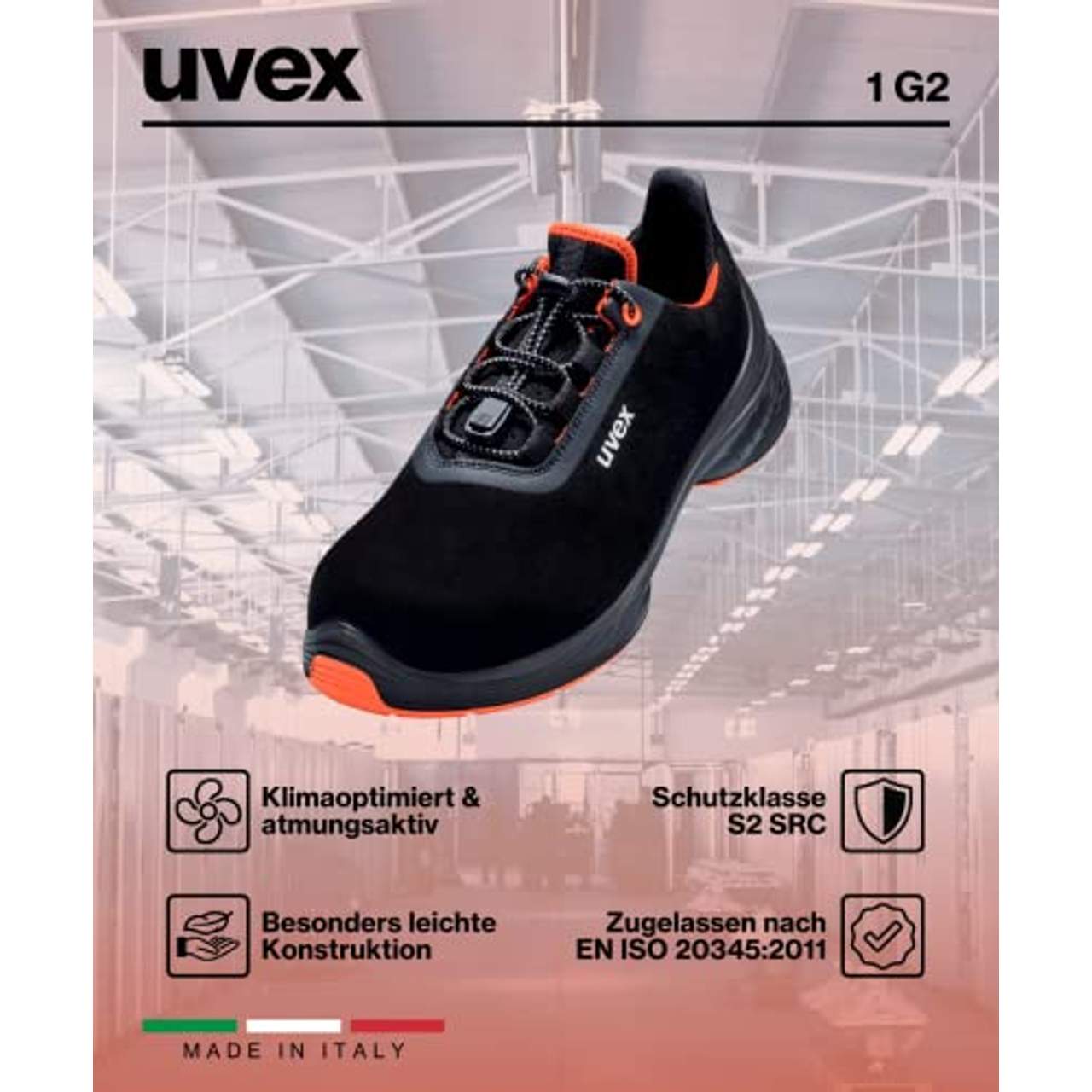 Uvex 1 G2 Sicherheitsschuhe S2 SRC ESD