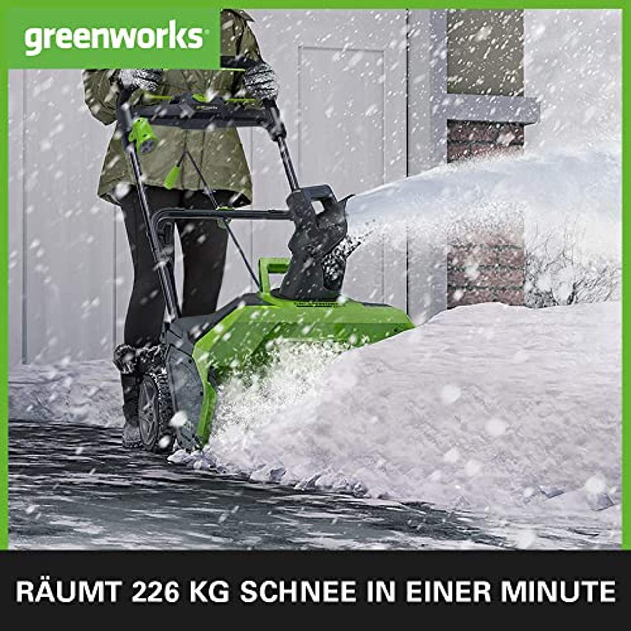 Greenworks 40V Akku-Schneefräse