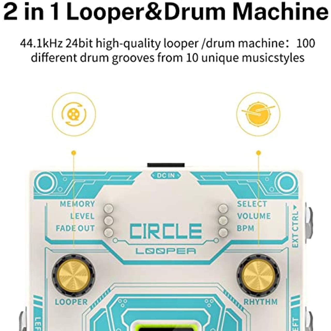 Donner Circle Looper Pedal