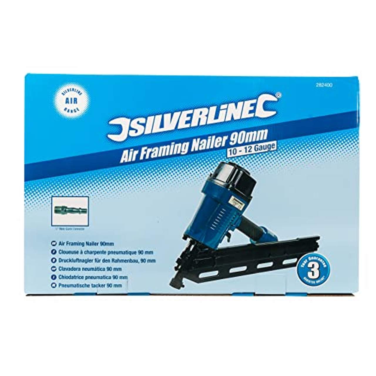 Silverline 282400 Druckluftnagler für den Rahmenbau