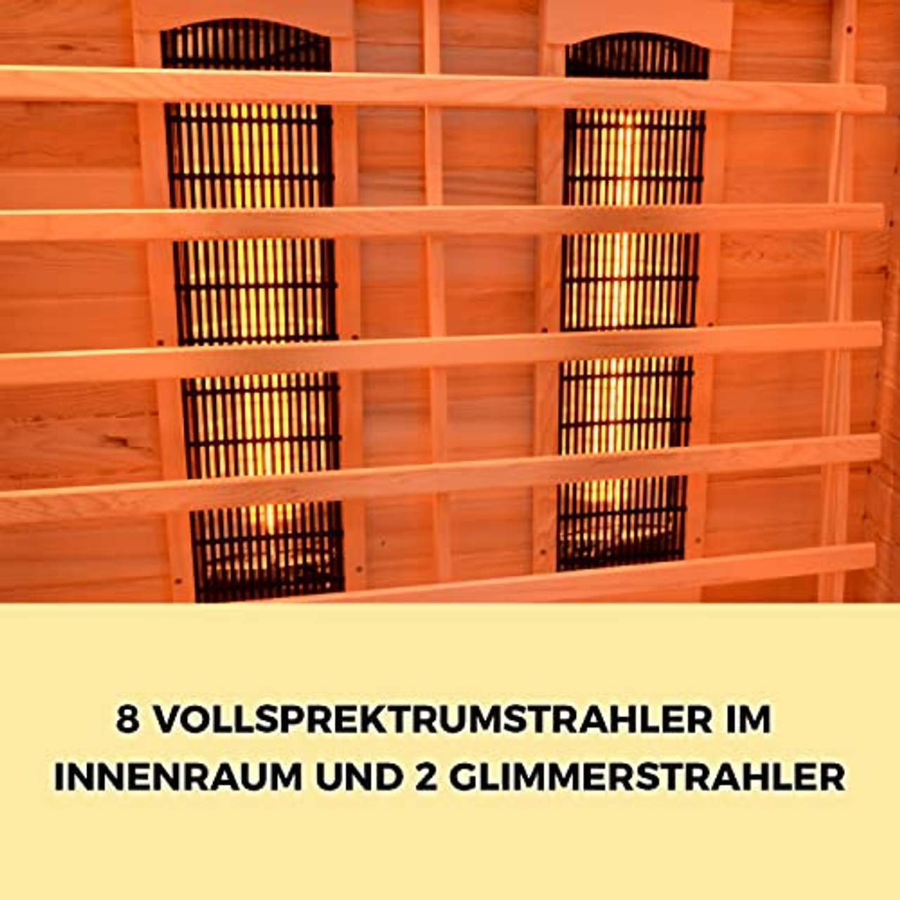 Elbe Infrarotkabine für 4 Personen aus Hemlockholz