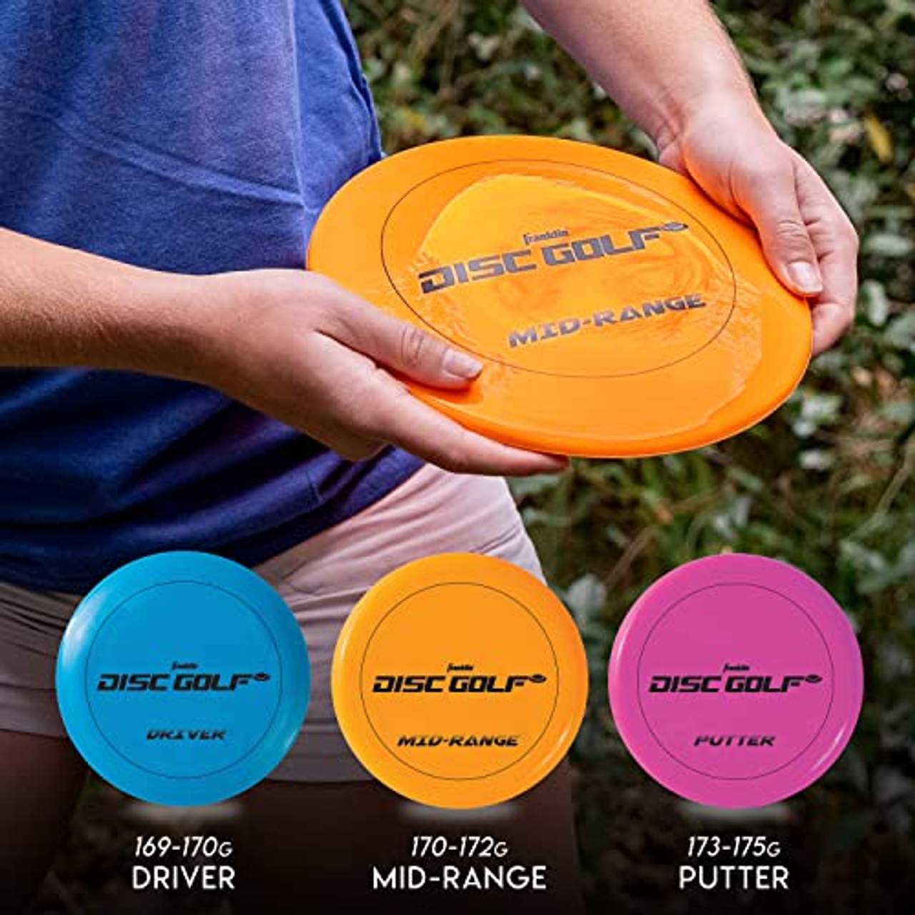 Franklin Sports Unisex-Erwachsene Golfkorb Set-Tragbarer Disc Golf