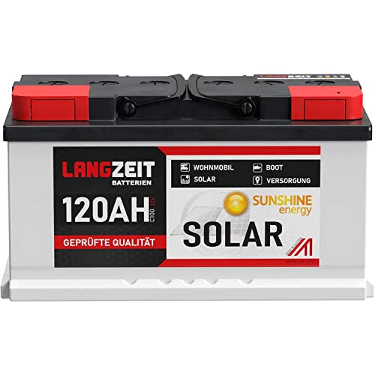 Solarbatterie 120Ah 12V Wohnmobil Boot Wohnwagen Camping