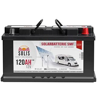 SOLIS Solarbatterie 12V 120Ah SMF Batterie verschlossen Solar Wohnmobil