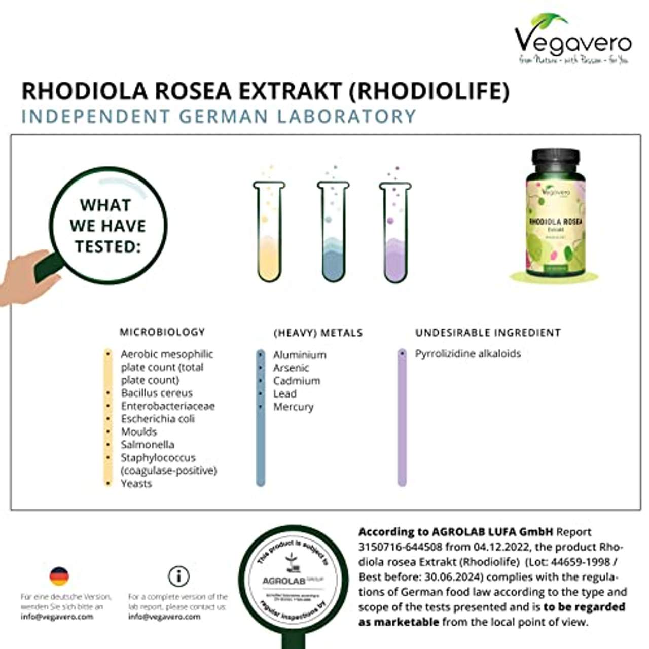 Rhodiola Rosea Extrakt Vegavero