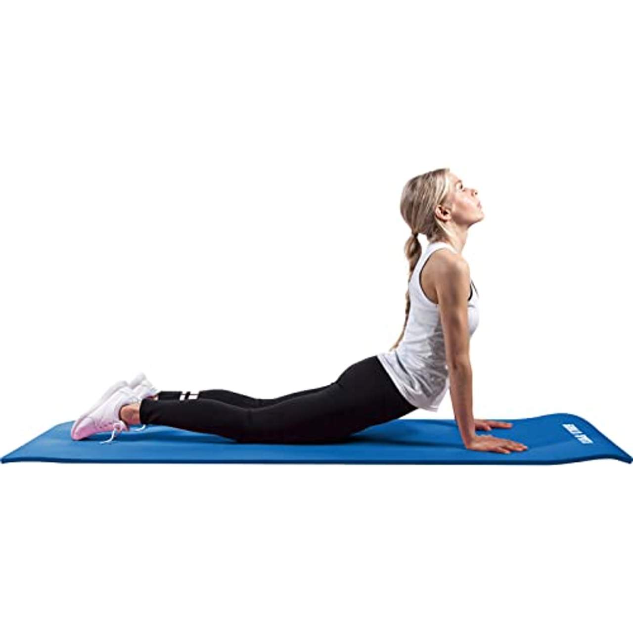 GORILLA SPORTS Yogamatte mit Tragegurt 190 x 60 x 1,5 cm rutschfest u. phthalatfrei