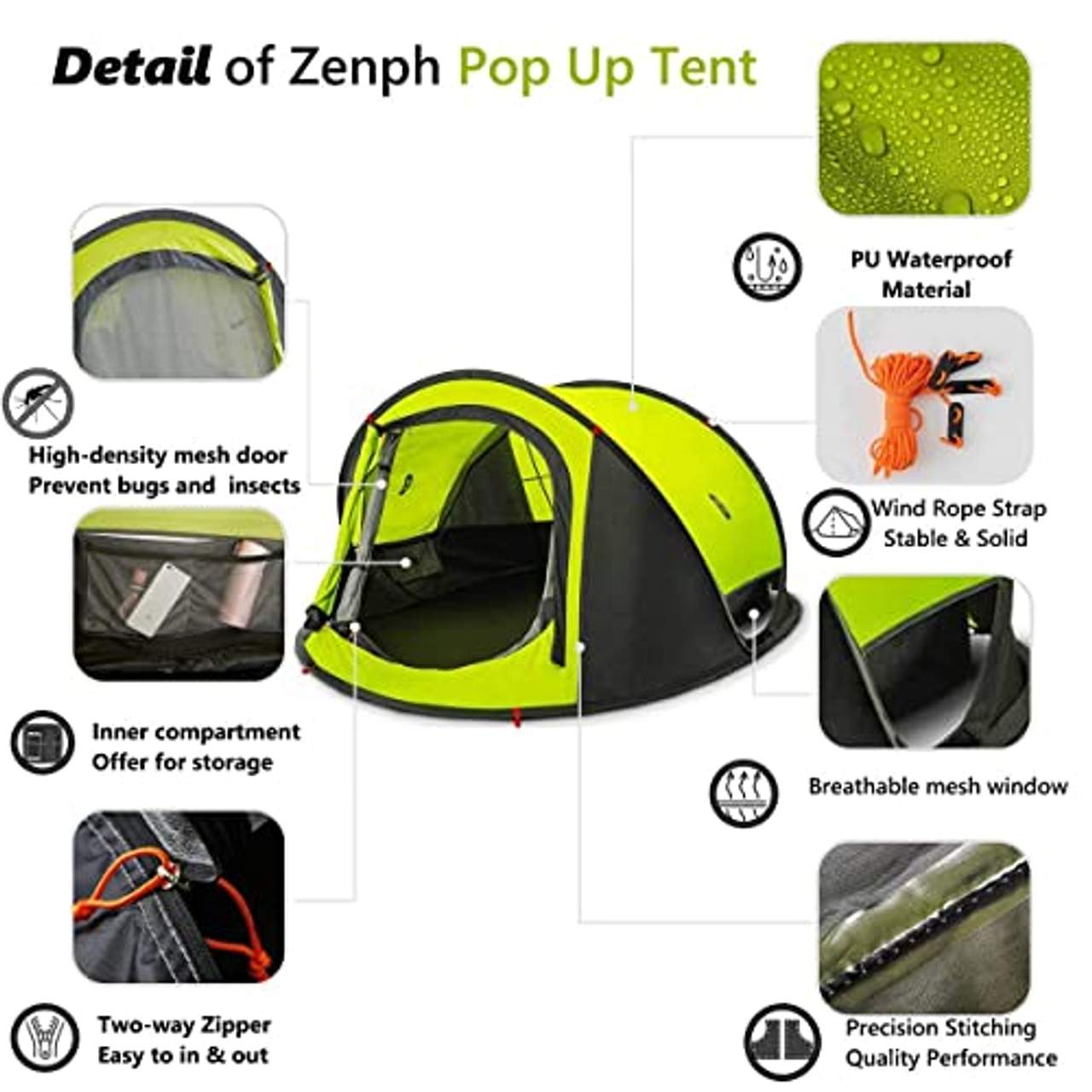 Zenph Pop Up Zelt Automatisches Outdoor-Zelt