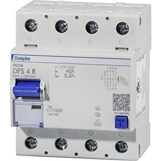 Doepke FI-Schalter DFS4 040-4/0,03-A R Fehlerstrom-Schutzschalter 4014712111127