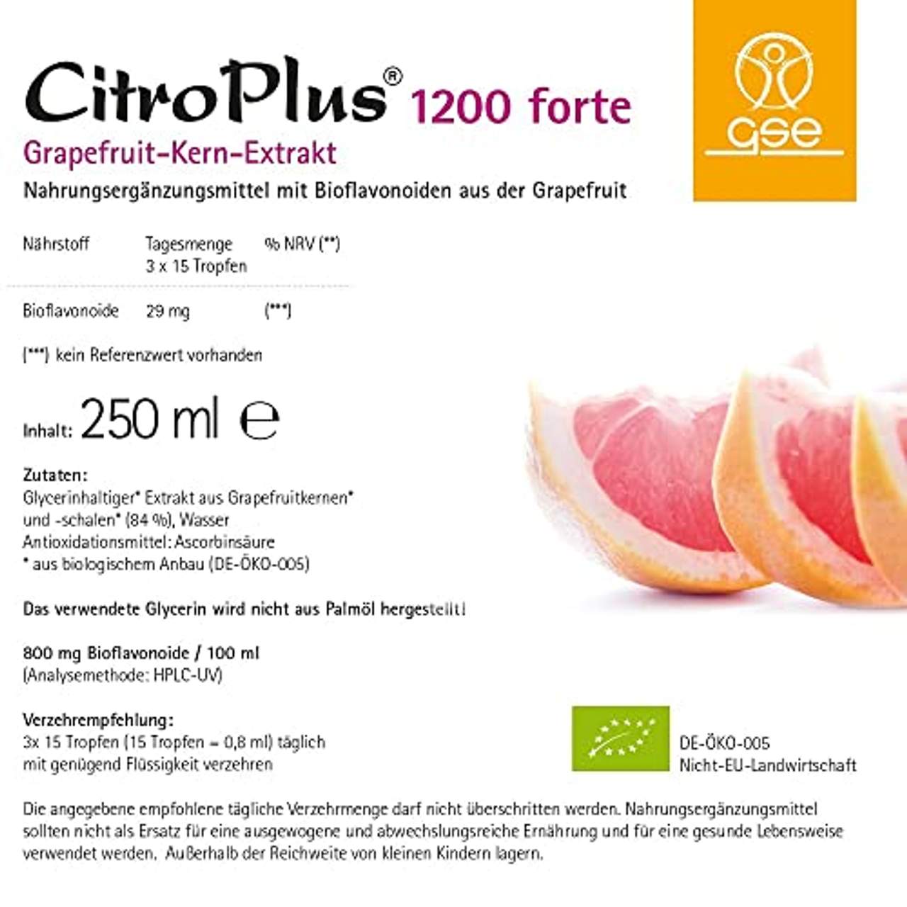 GSE CitroPlus forte 1200 mg