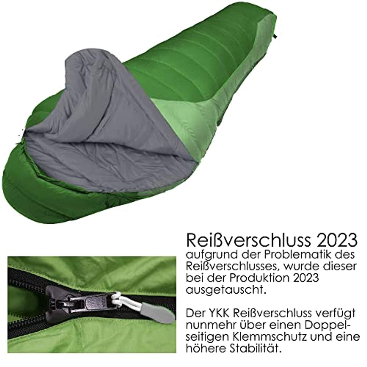 Norskskin Mumienschlafsack Schlafsack Taiga Extremwert bis -23 Grad nur 2 Kg Camping