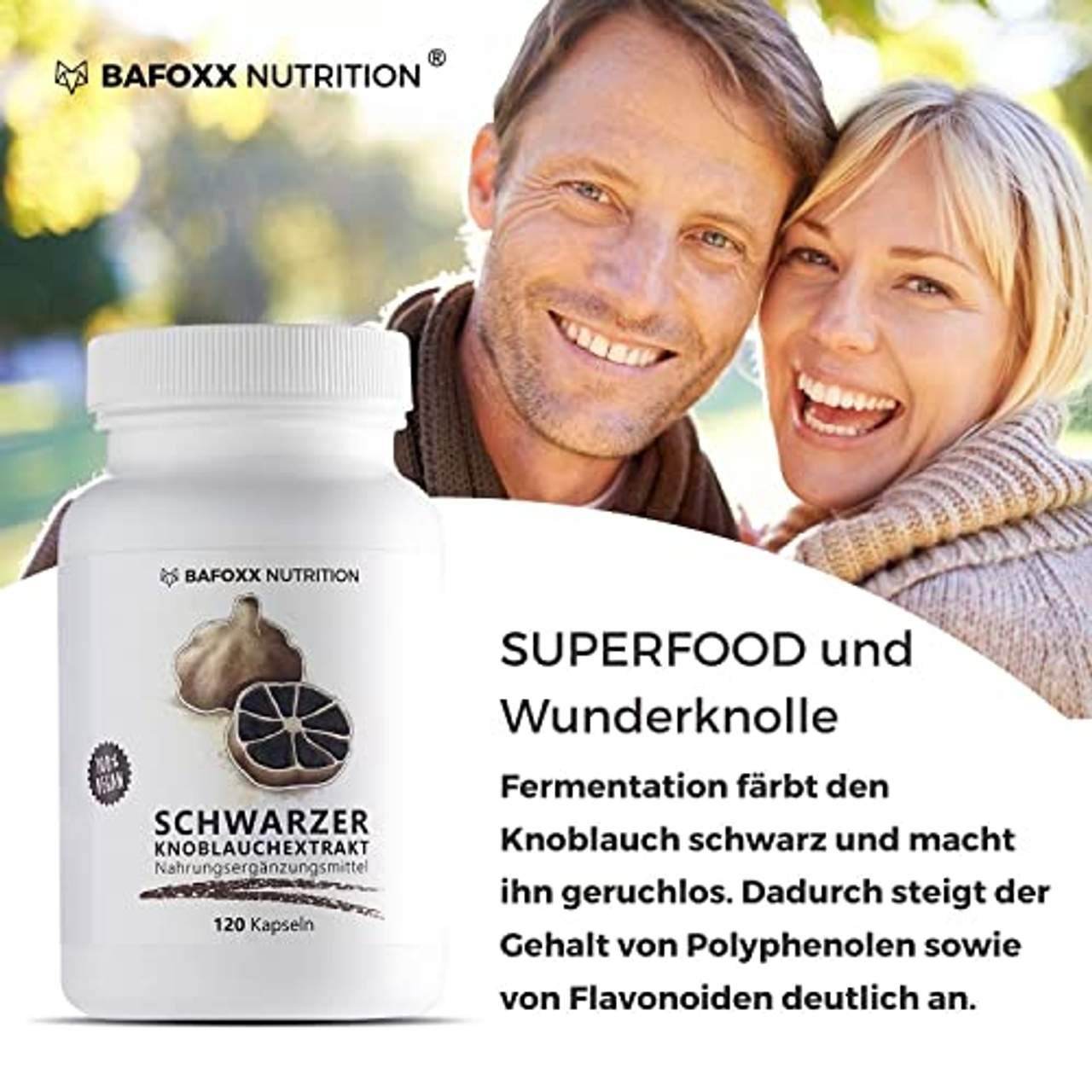 BAFOXX Nutrition Schwarzer Knoblauch Kapseln hochdosiert
