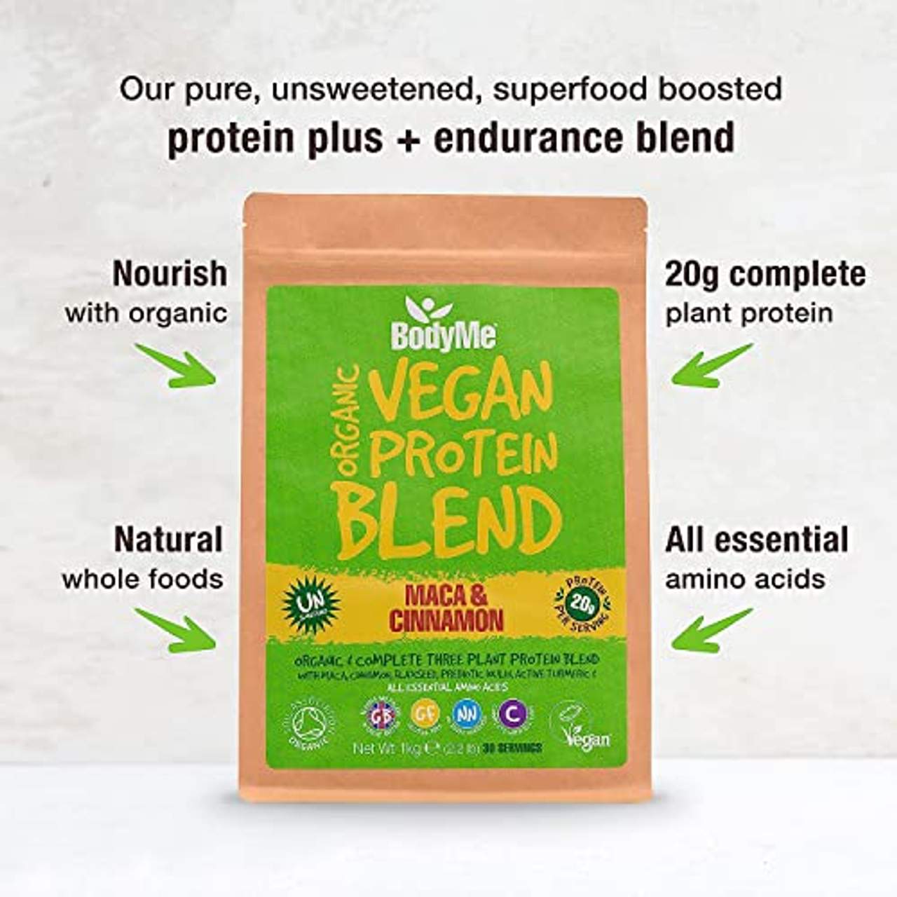 BodyMe Bio Vegan Protein Pulver Mischung