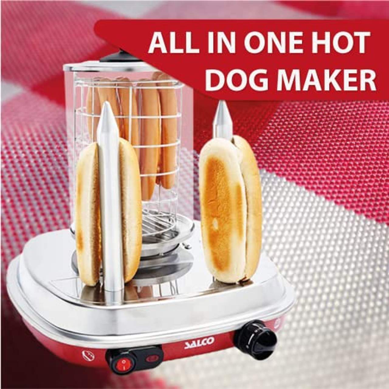 Salco Hot-Dog Maker Hot-Dog Maschine SHO-6