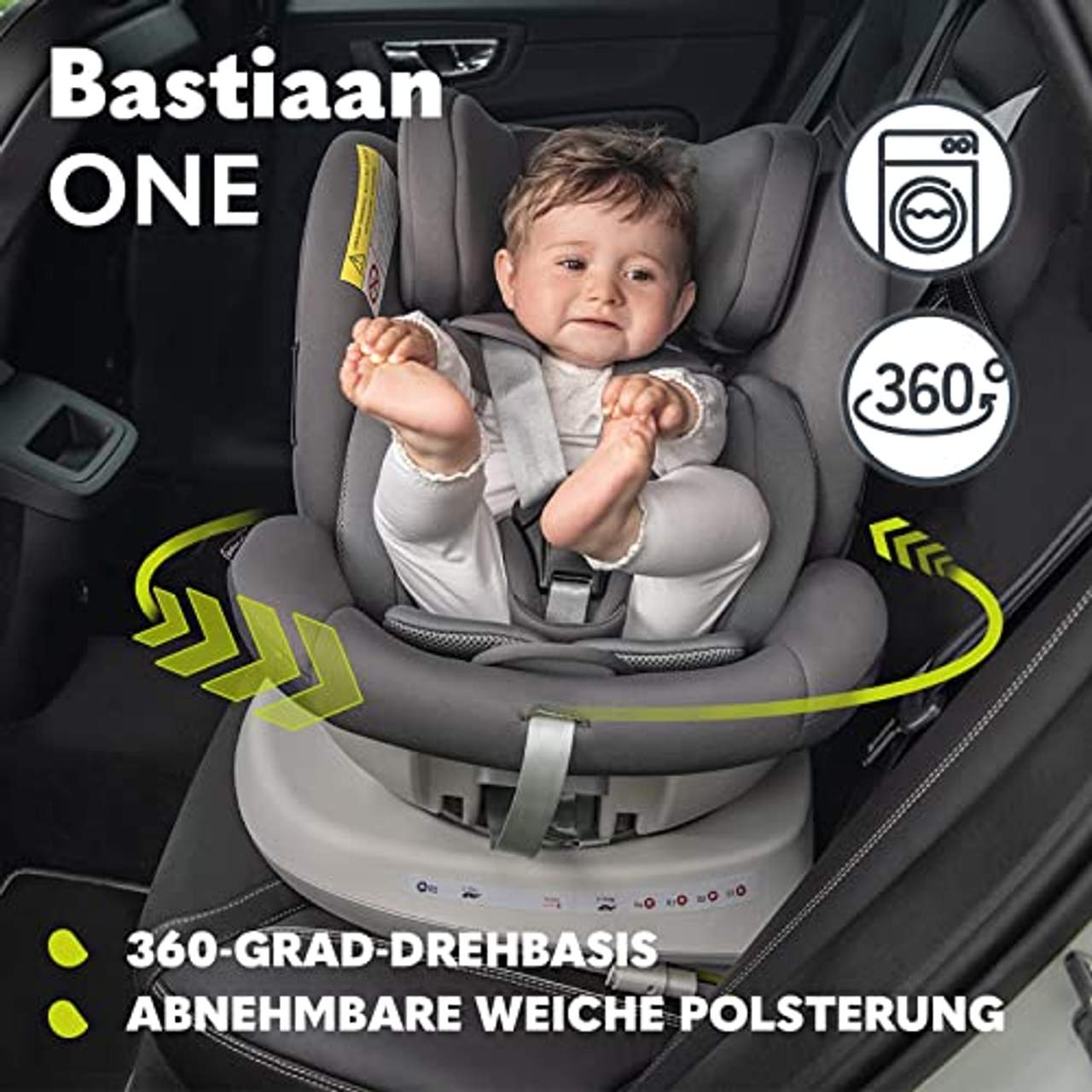Lionelo Bastiaan ONE Kindersitz ab Geburt 0-36 kg Isofix Top Tether 360 Grad