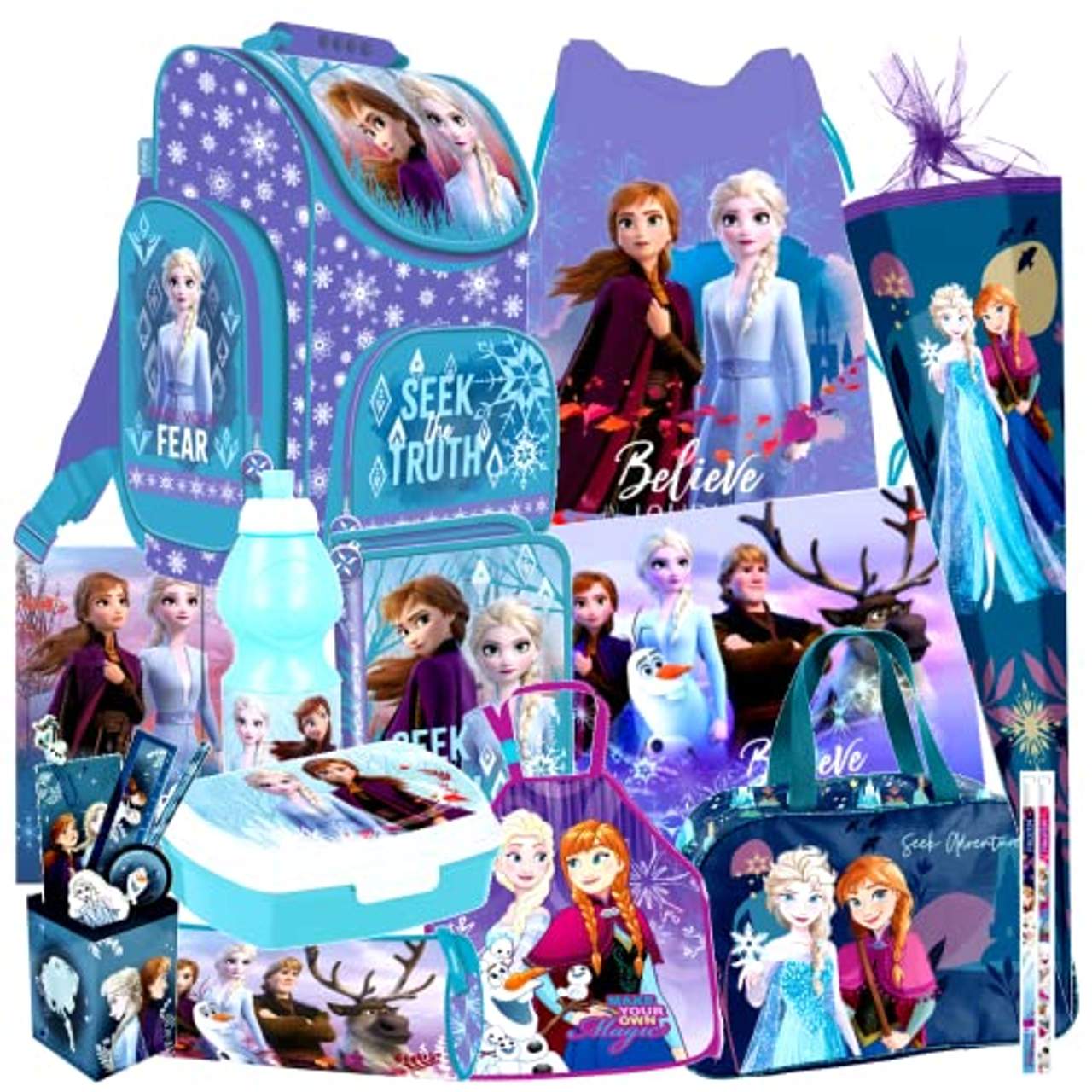 Disney Frozen Eiskönigin 19 Teile Set Schulranzen Ranzen Schultüte