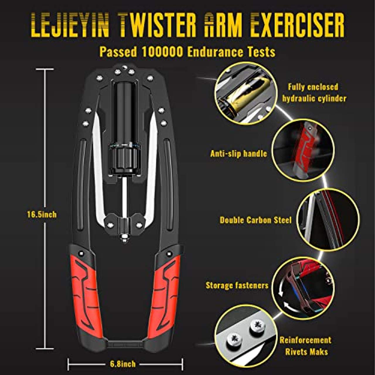 LEJIEYIN Power Twister Trainings Geräte Brust Verstellbar 10-200kg