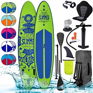 SUP Board Stand up Paddle Paddling Summer Grün 320x76x15cm