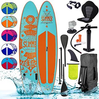 SUP Board Stand up Paddle Paddling Summer Türkis 320x76x15cm