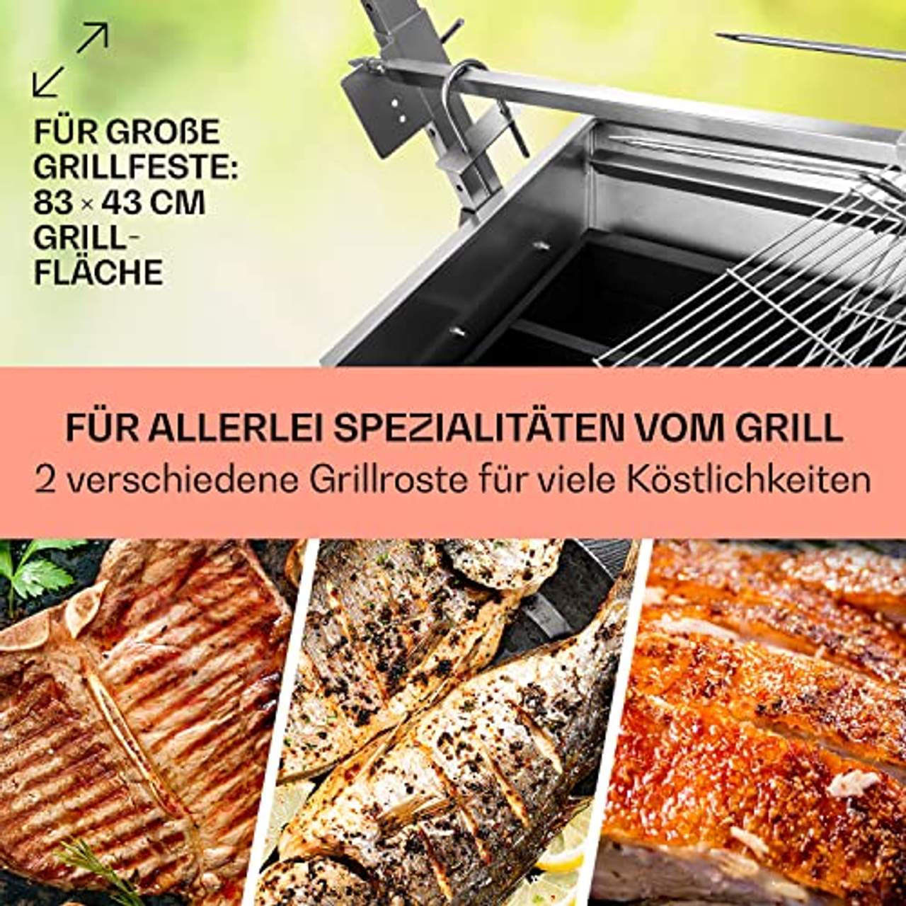 OneConcept Sauenland Grill Spanferkelgrill
