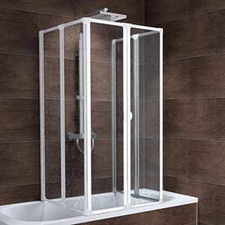 Schulte Duschabtrennung faltbar für Badewanne 70-80 cm