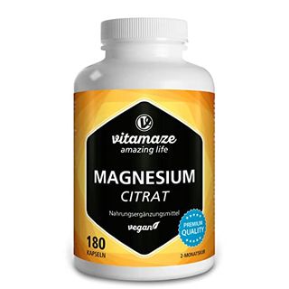 Magnesium-Citrat Kapseln hochdosiert & vegan