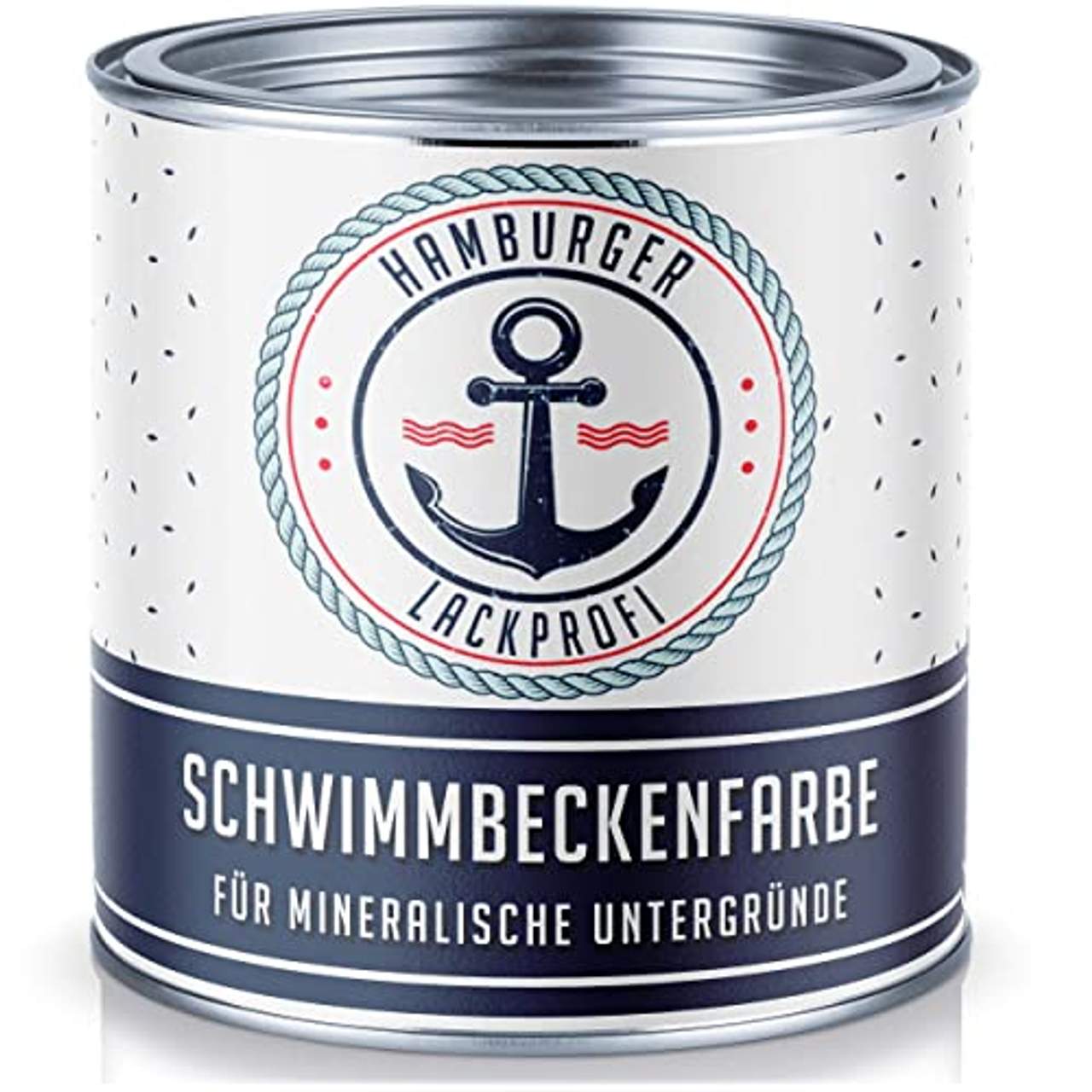 Hamburger Lack-Profi Schwimmbeckenfarbe Seidenmatt Weiß