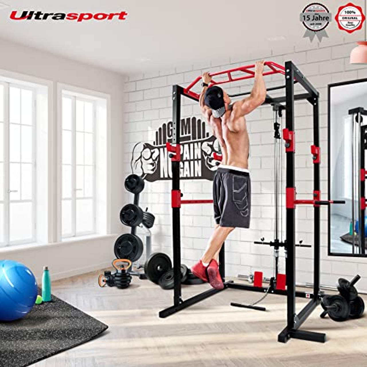 Ultrasport Unisex Power Fitness Multifunktionales Rack f r effektives Ganzk rpertraining
