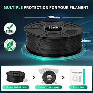 SUNLU Carbon Fiber PLA filament 1kg 1.75mm 3D Printer Filament