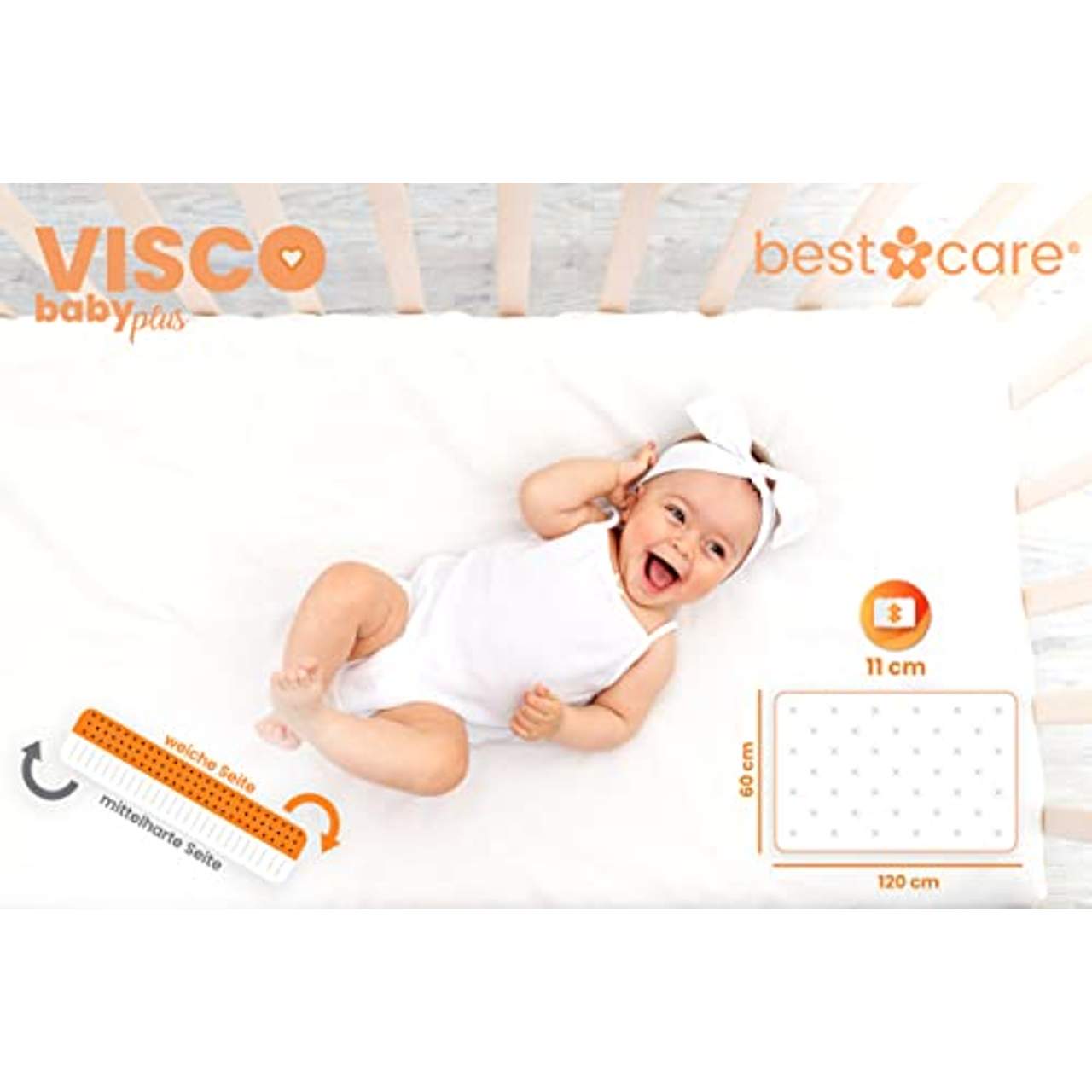 BestCare EU Produkt Thermoelastische Visco Baby- und Juniormatratze