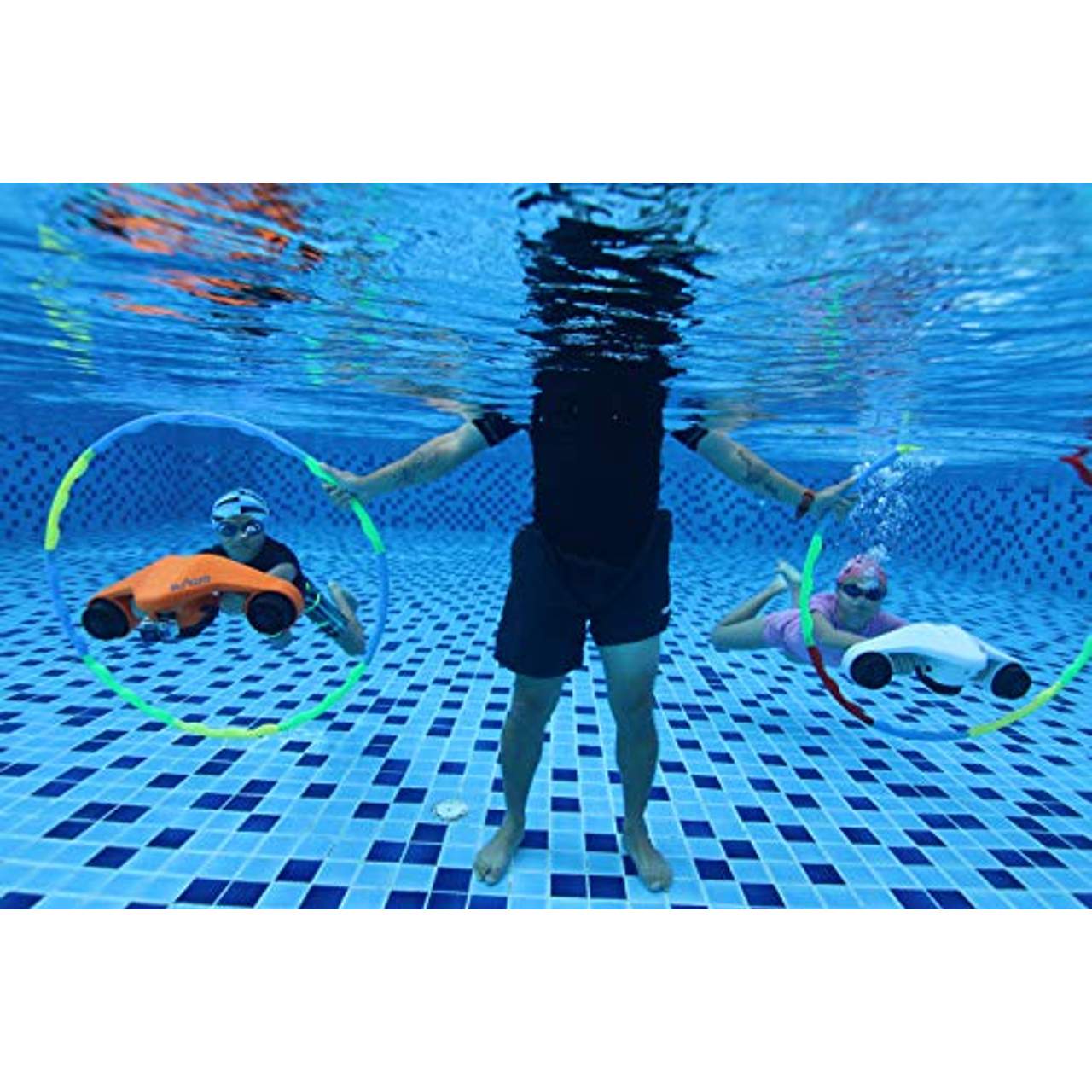 Asiwo Unterwasserscooter Tauchscooter mit Action Kamera Halterung