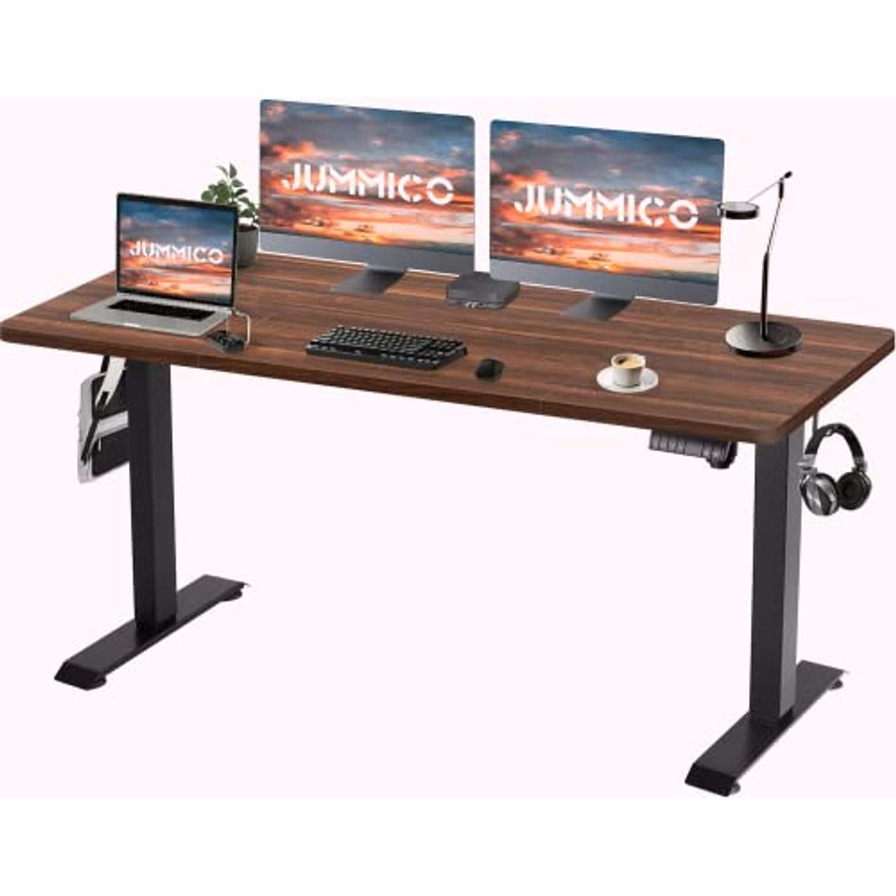 JUMMICO Höhenverstellbarer Schreibtisch 