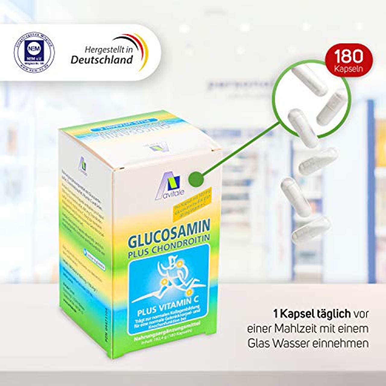 Avitale Glucosamin 500 mg Chondroitin 400 mg Kapseln