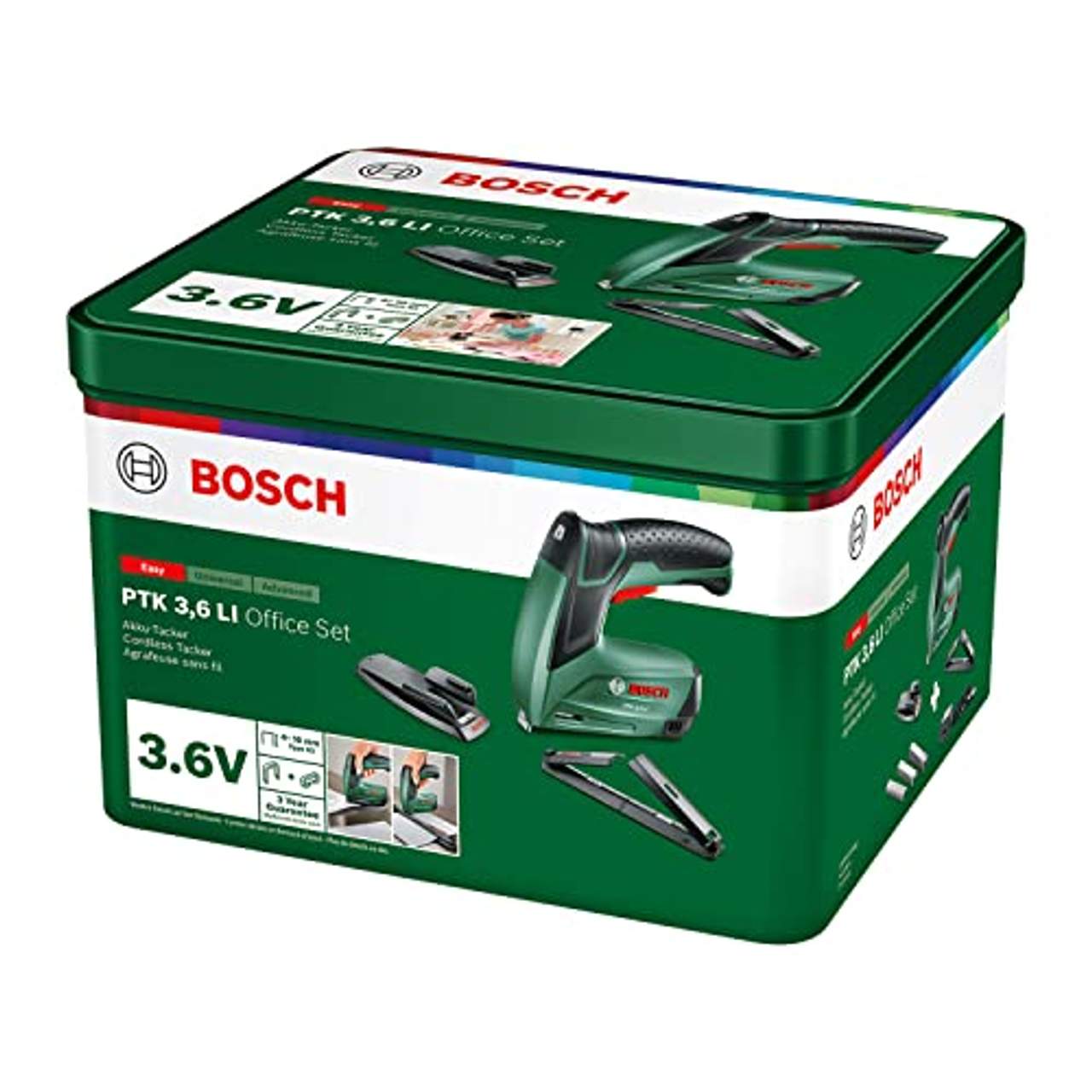 Bosch Akku Tacker PTK 3,6 LI Office Set