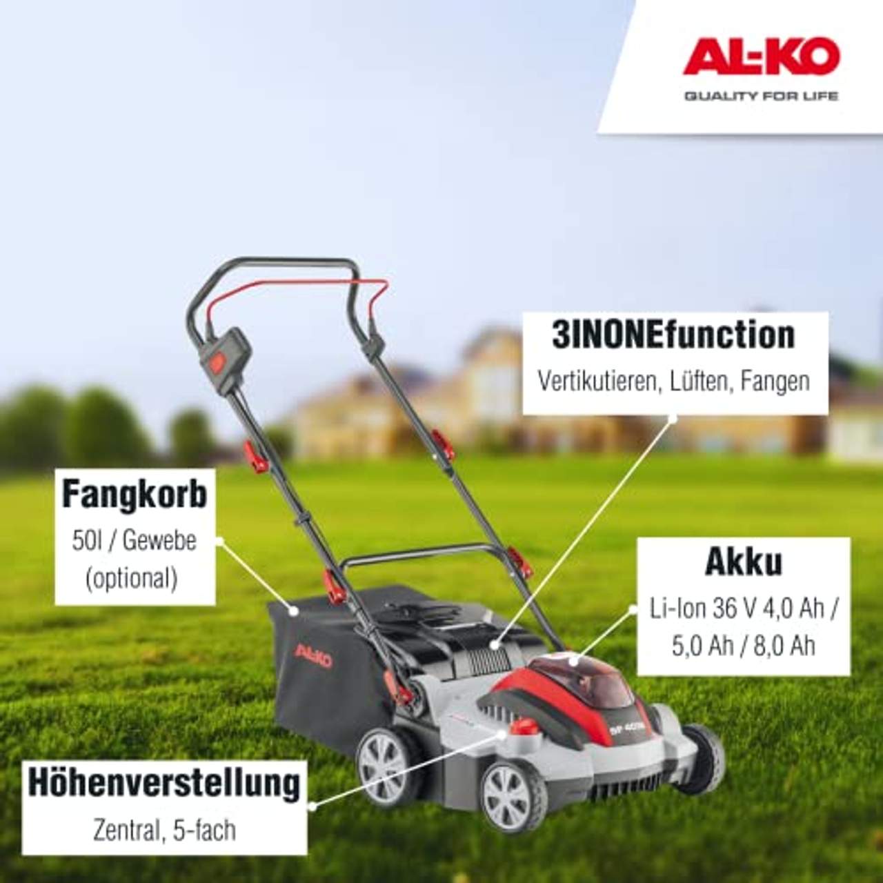 AL-KO Akku-Vertikutierer SF 4036 Energy Flex