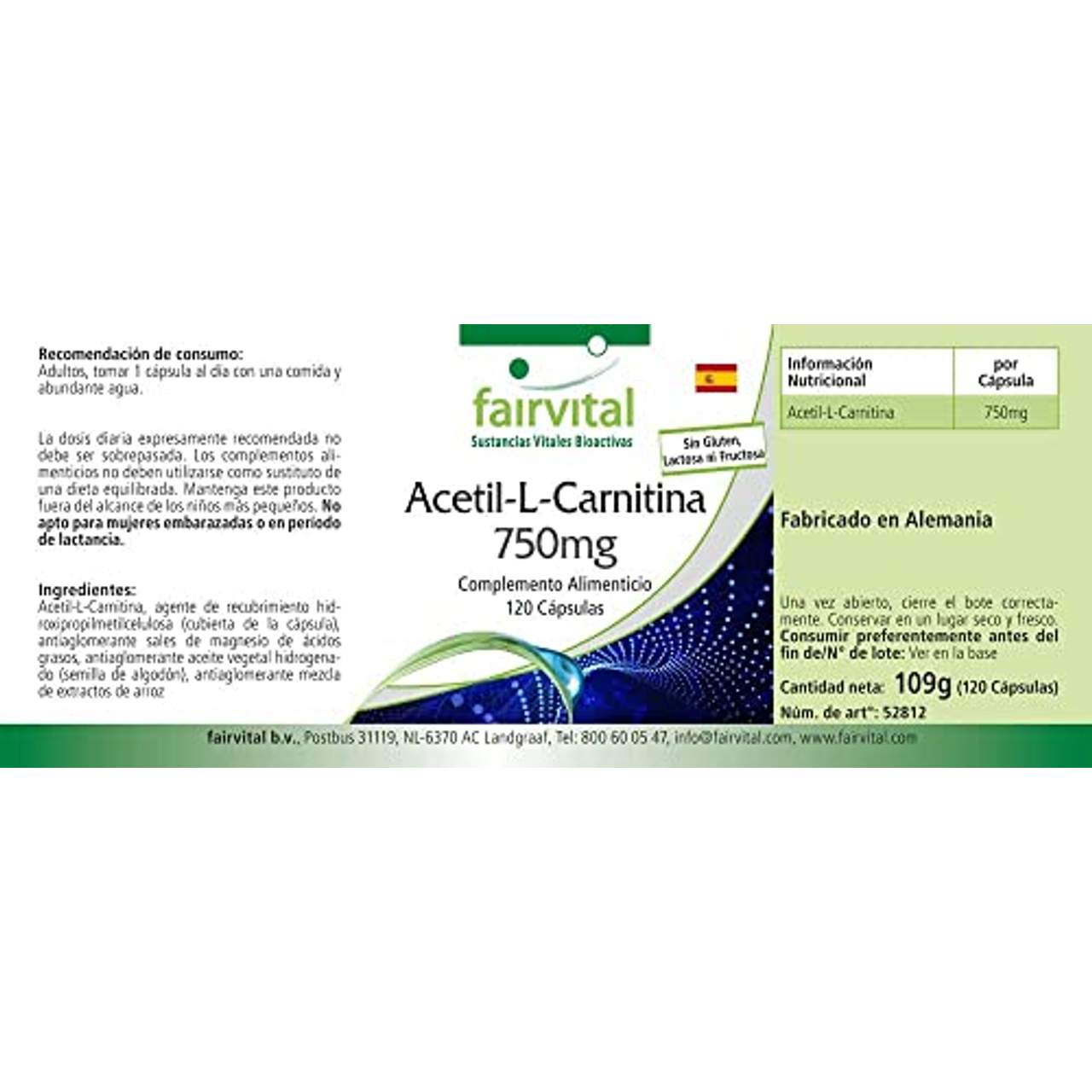 fairvital Acetyl-L-Carnitin hochdosiert