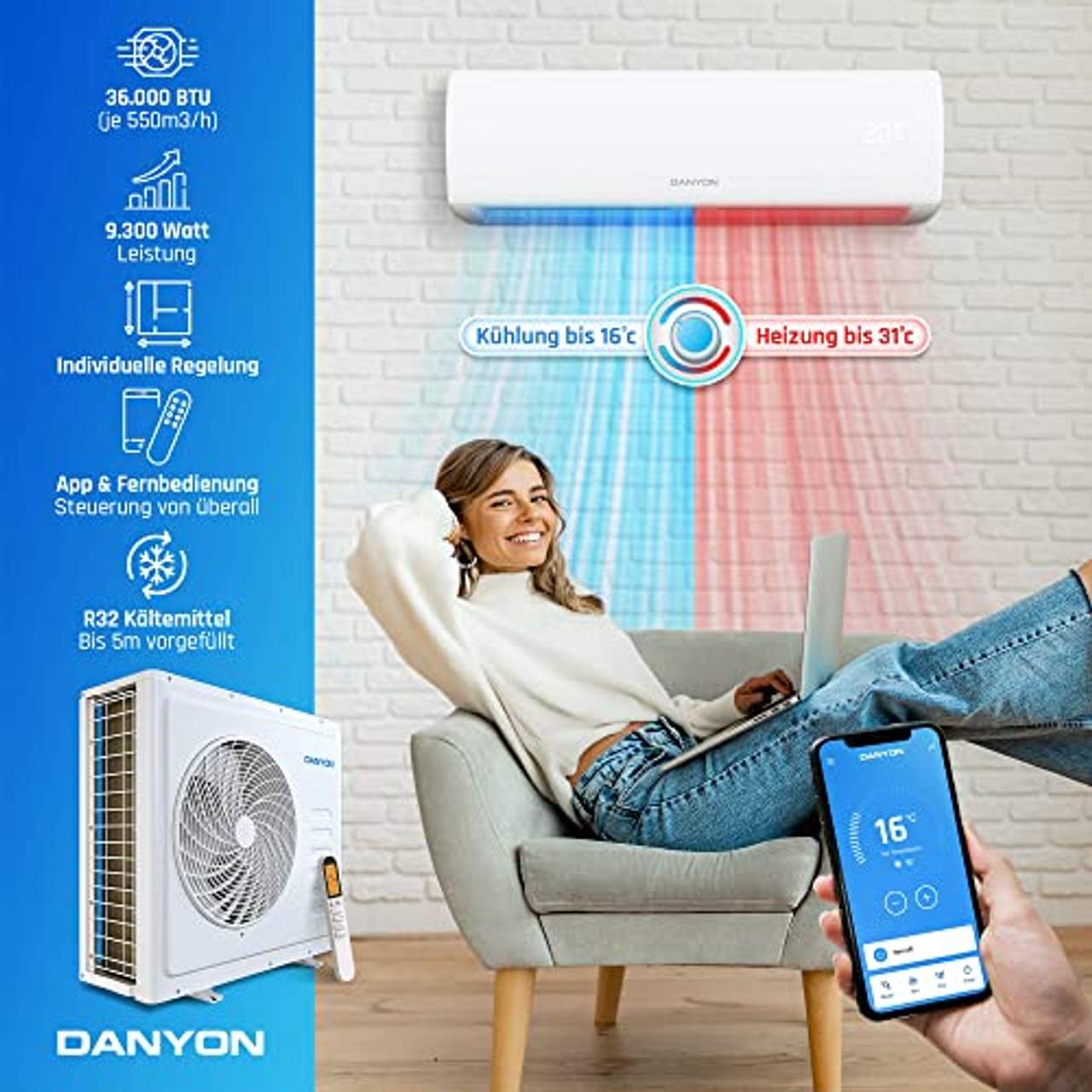 Danyon Multisplit Klimaanlage Split Quattro