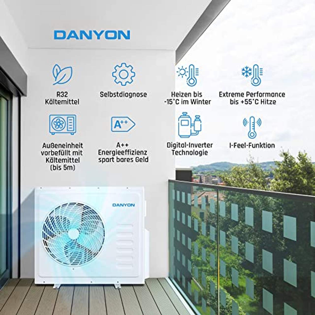 Danyon Multisplit Klimaanlage Split Quattro