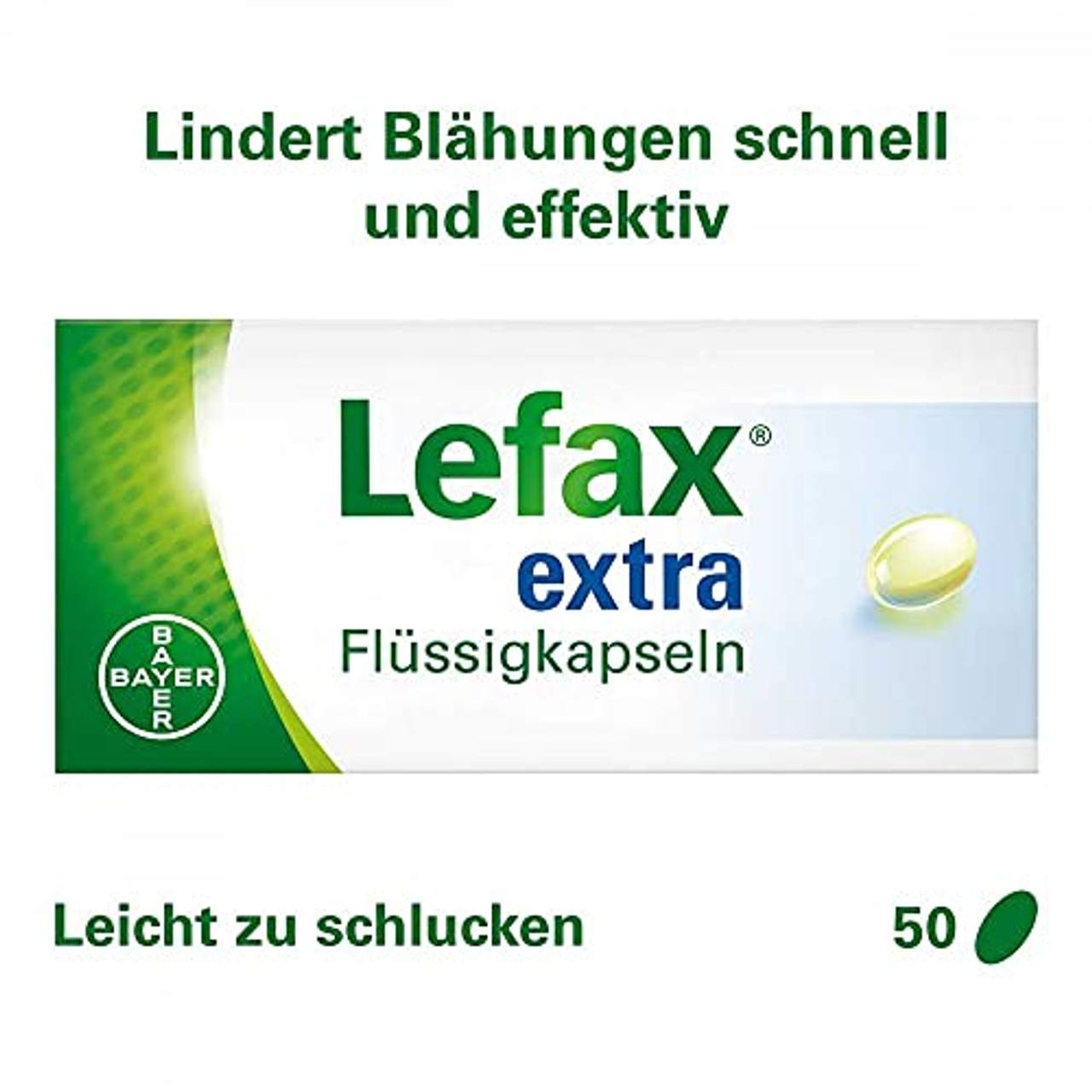 Lefax extra Flüssigkapseln bei mäßigen Blähungen