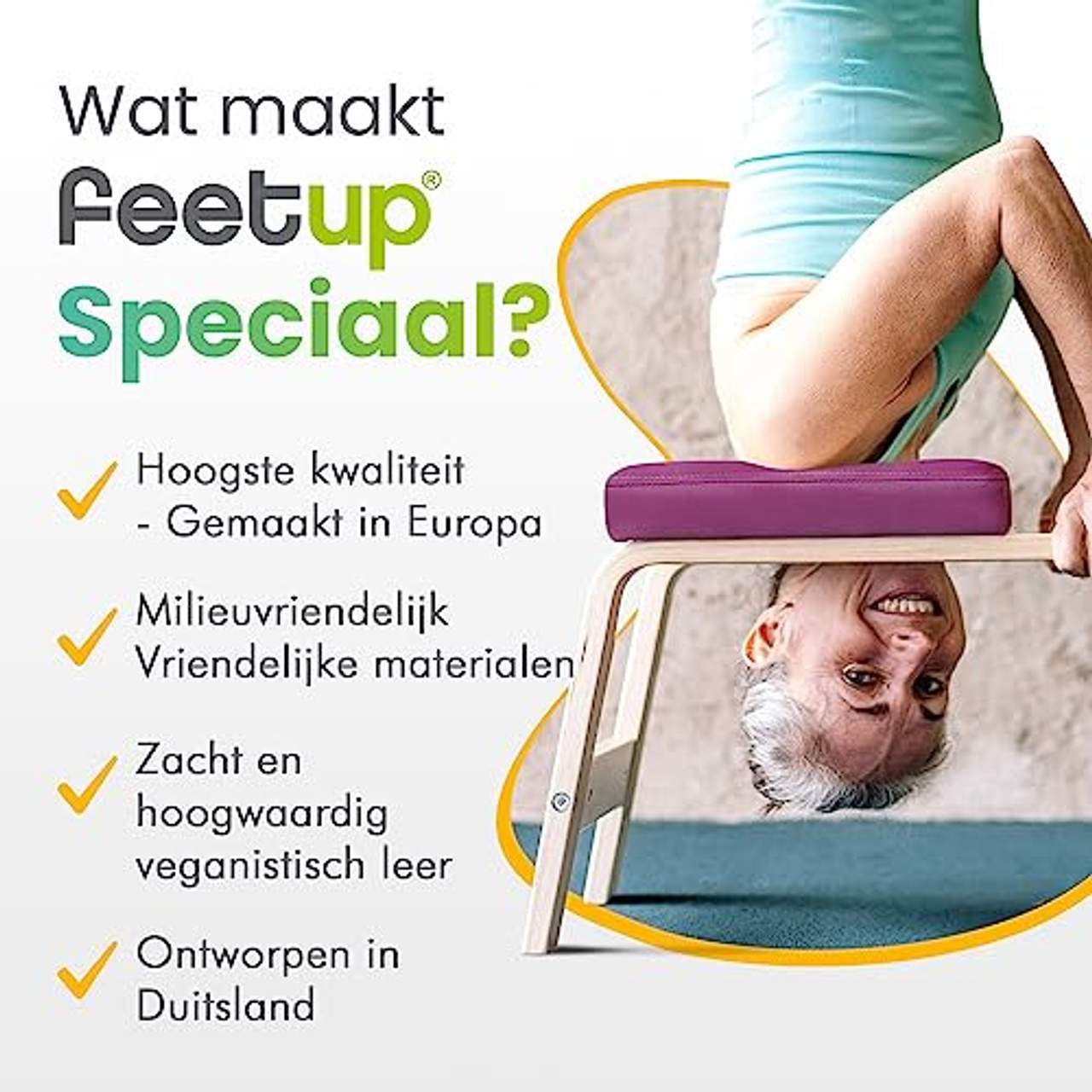 FeetUp das Original Yoga Stuhl Kopfstandhocker