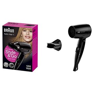 Braun Satin Hair 1 Style&Go klappbarer Reisehaartrockner HD 130