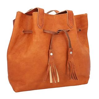 Gusti Bucket-Bag Leder Phoebe Shopper Handtasche Ledertasche Beuteltasche Braun Leder