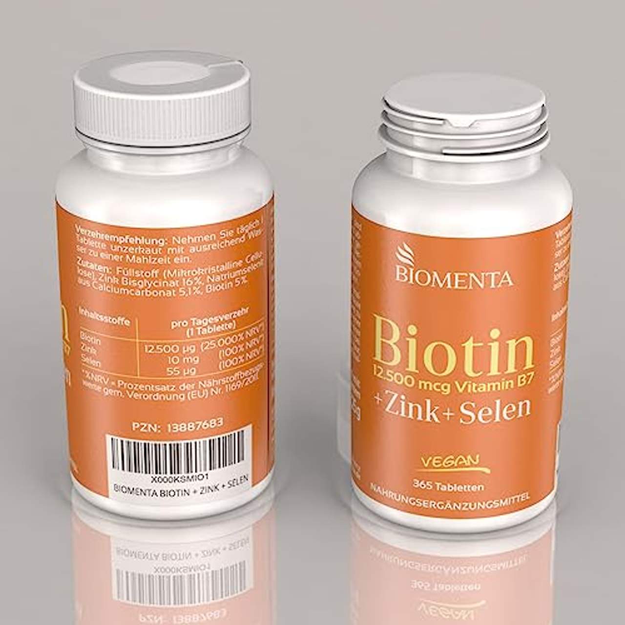 BIOMENTA Biotin hochdosiert mit 12.500 mcg