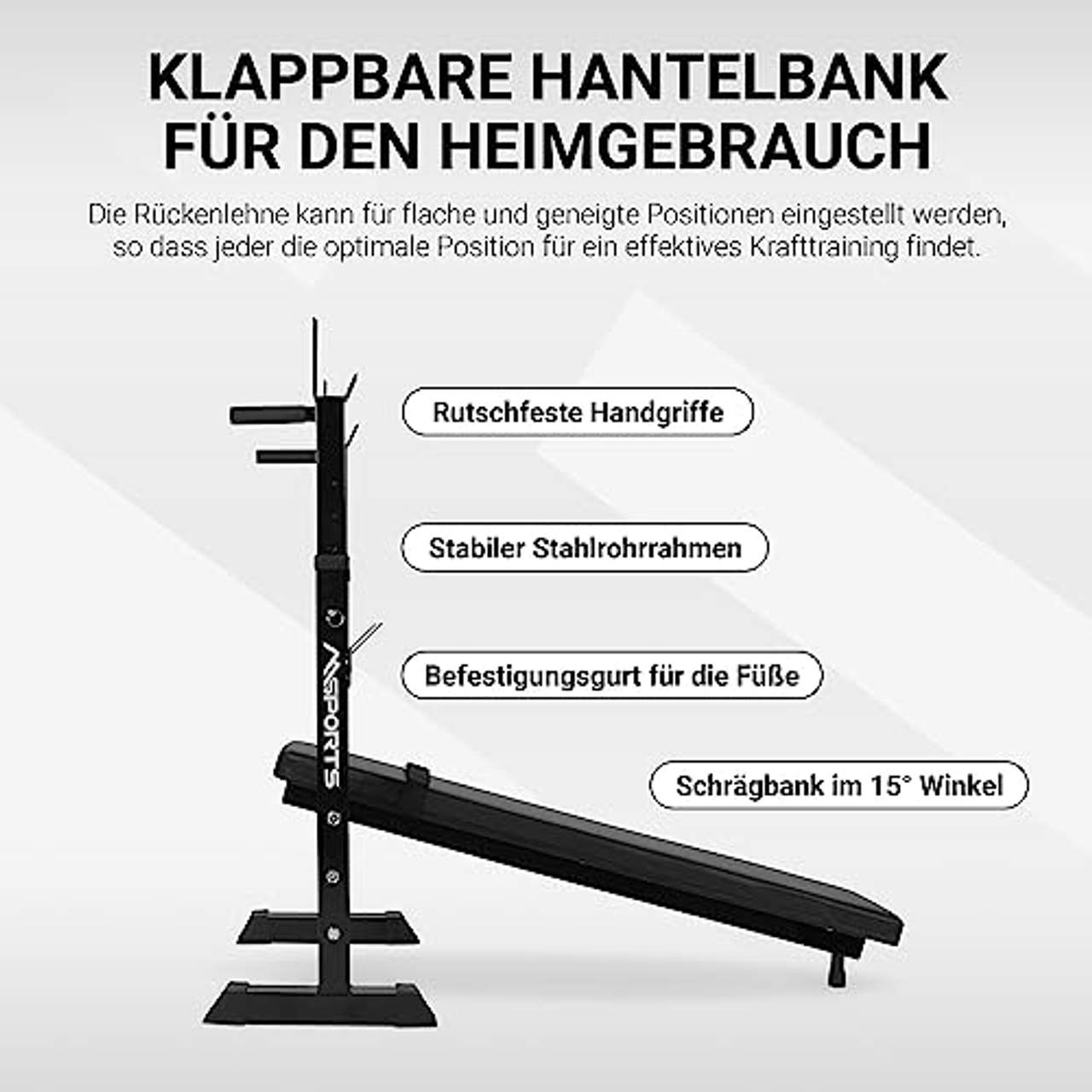 MSPORTS Hantelbank Professional 